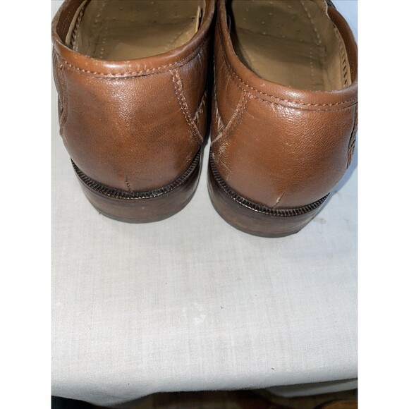 Florsheim Men’s Dressy Loafers Sz 9.5 M Brown Leather Faux Gator Business Formal main image 5